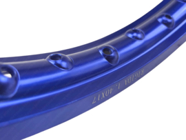 Felge Speichenrad 17 Zoll 1.40 Aluminium Eloxiert Blau Puch Maxi