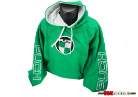 Hoodie Puch green/white