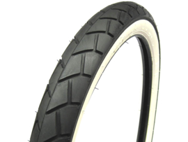 Tyre 17 Inch Sava / Mitas MC11 streetprofile / semislick white wall 2.50x17