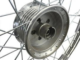 Speichenrad Satz 19 Zoll 1.20 Schmal Stahl Tomos 2L / 3L / Puch MV / VS / MS / Etc