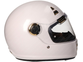 Helm Integral Retro MT Jarama SV Solid Glanz Weiß - Gold