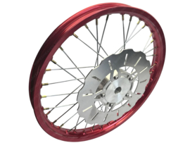 Spaakvelg Schijfrem 17 Inch 1.40 Breed Geanodiseerd - Gepolijst Rigida! (EBR Voorvork Hydraulisch) VDMRacing! Puch Maxi