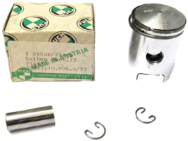 Kolben 50ccm (38.00mm) 12mm Kobo 2 Kolbenringe Original! Tomos / Puch
