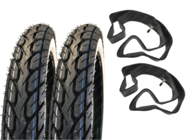 17 inch 2.75 Kenda K418 banden set (White wall)