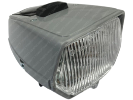 Headlight Sqaure with switch 115mm Grey Puch Maxi