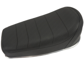 Buddyseat Zadel Kort Zwart - Aluminium Sierstrip Puch Maxi / Condor / X30 Pinto