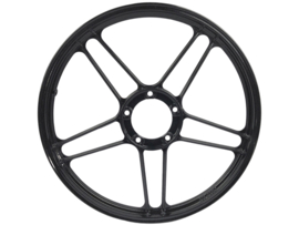 Stervelg 17 Inch Gepoedercoat Zwart met Flakes! 17 x 1.35 Puch Maxi