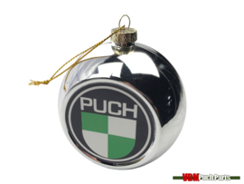Christmas ball Puch logo silver