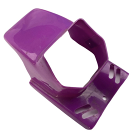 Headlight spoiler sqaure purple Puch Maxi