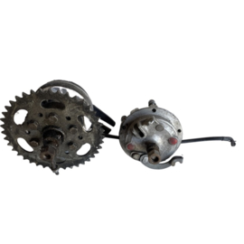 Hub set star wheel complete Puch Maxi 2-Speed