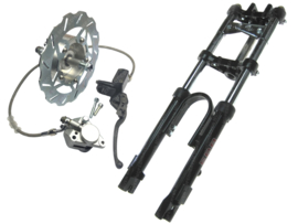 Schijfrem set Compleet met EBR Voorvork Hydraulisch Verstevigd! Kort 61.5cm VDMRacing! Puch Maxi