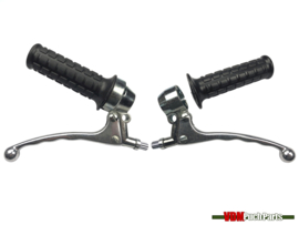 Handle set throttle lever set galvanized A-Qaulity with brake light Lusito