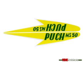 Tank transfer sticker set yellow Puch MS50