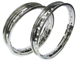 12/14 Inch rim ring set chrome Italcherchio Puch Magnum X