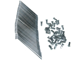 Speichen Satz Nachbau Felge Verchromt 3mm - 103mm 36-Stück Puch DS50 / R50 / Etc