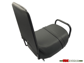 Duo buddyseat with backrest universal black