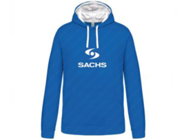 Hoodie met Logo & Opdruk Blauw - Wit Sachs