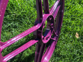 5 Star Alloy Cast Wheel 17 Inch Powdercoated Purple with Flakes! 17 x 1.35 Puch Maxi