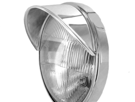 Koplamp Petje Chroom Klein 90mm - 100mm Universeel