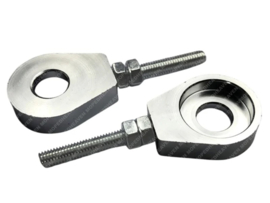 Chain tensioner set M6 CNC aluminium silver