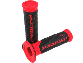Handle grips set 22mm - 24mm 125mm Black / Red Pro Grip 732 - Gel Touch Universal