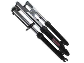 EBR Voorvork kort dubbele veerpoot 56cm (Zwart)