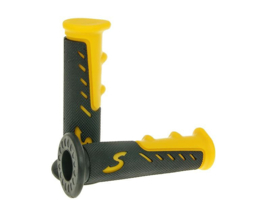 Handle grip set 22mm - 24mm 125mm Black / Yellow Sport Universal