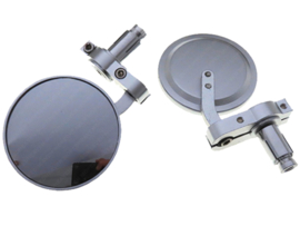 Plug-in mirror set Round Silver Universal