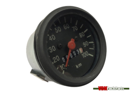 Speedometer black dial 100km/h 60mm