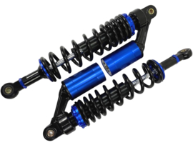 Shock absorber set Sport adjustable Black / Blue 360mm Puch Maxi