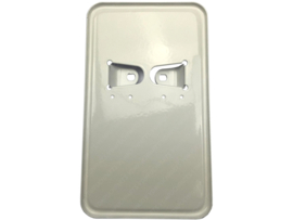 License plate holder vertical NL (White)