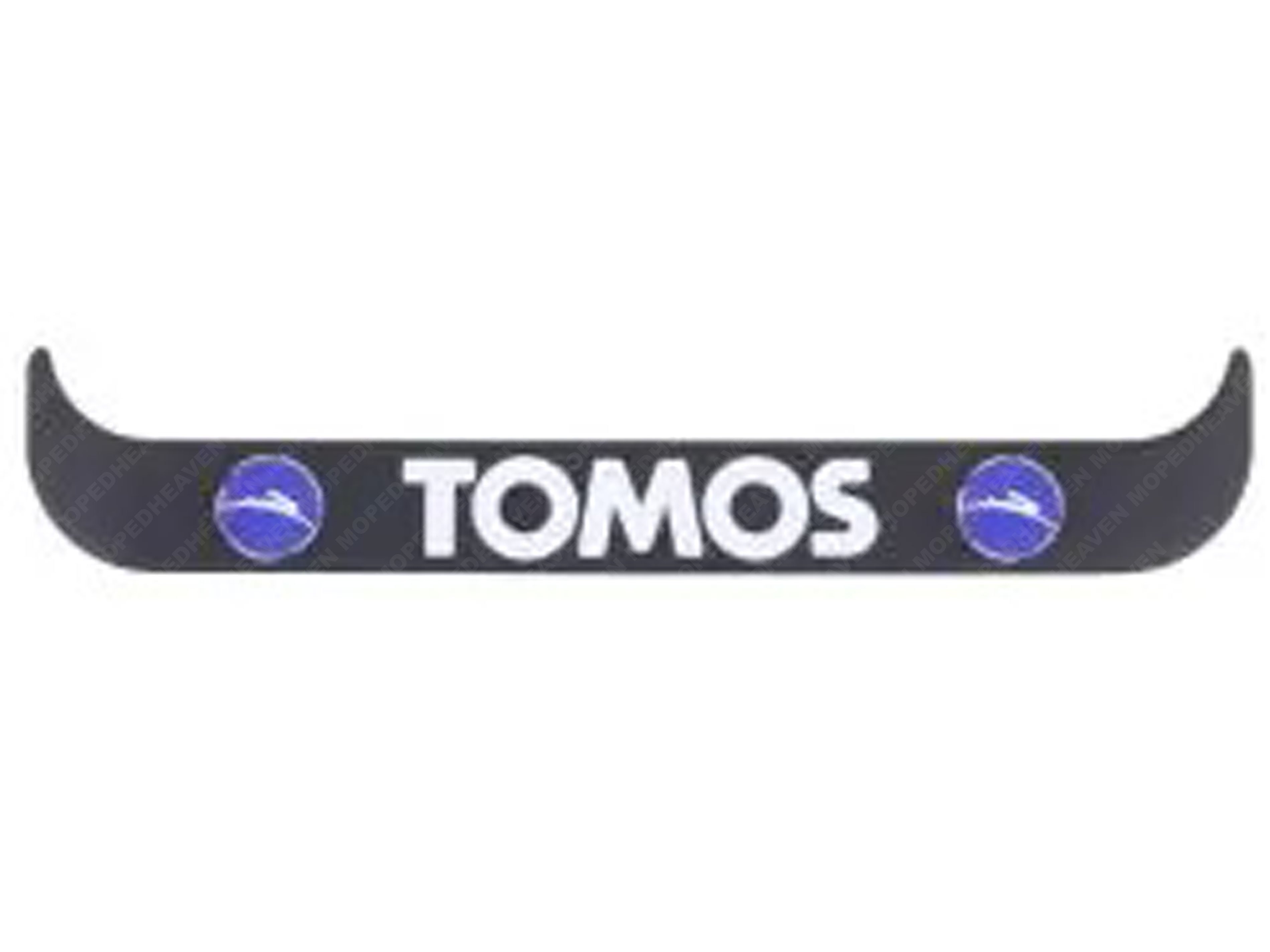 Aufkleber Kennzeichenhalter Schwarz Horizontal Tomos Logo