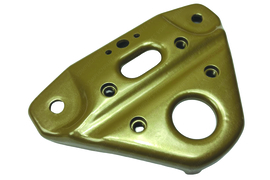 Gabelbrücke Gabel Pulverbeschichtet Gold (RAL 1036) Original! Puch Maxi S