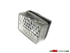 Taillight small black/diamond pattern glass Puch Maxi