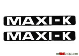 Sticker set Maxi-K zwart-wit 172x23mm