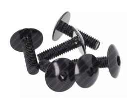 Button Head Bolt set Allen M6 x 20mm Anodized Black 6-Delig Universal