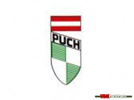 Sticker voorspatbord 18mm x 41mm Puch VZ50 / M50 / Etc