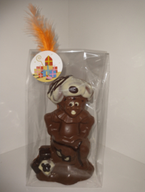 Zwarte piet met pakjes 18 cm ingekleurd