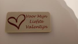 Chocolade tablet , tekst/afbeelding naar keuze