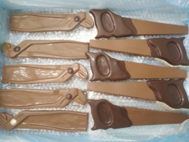 Zaag in chocolade