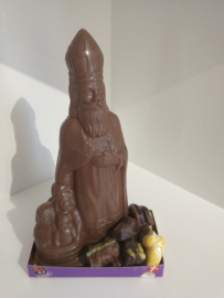 Pakket: Sint met kindjes  25 cm met zoodiertjes