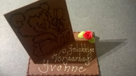 Tekening op chocolade