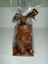 Uil effen chocolade