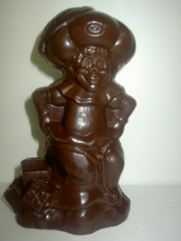 Zwarte piet met pakjes 18 cm effen