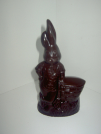 Konijn met mand 19 cm