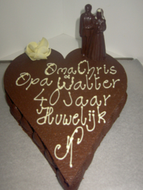 Hart in chocolade