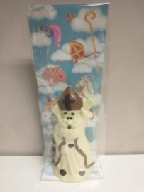 Zwaaiende Sint 18 cm ingekleurd