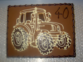 Tekening op chocolade