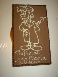 Tekening op chocolade