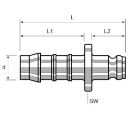 tefen slangpilaar 5mm